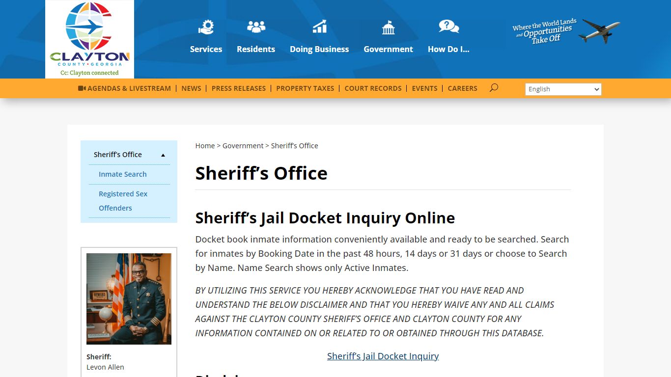 Sheriff's Office - Clayton County, Georgia