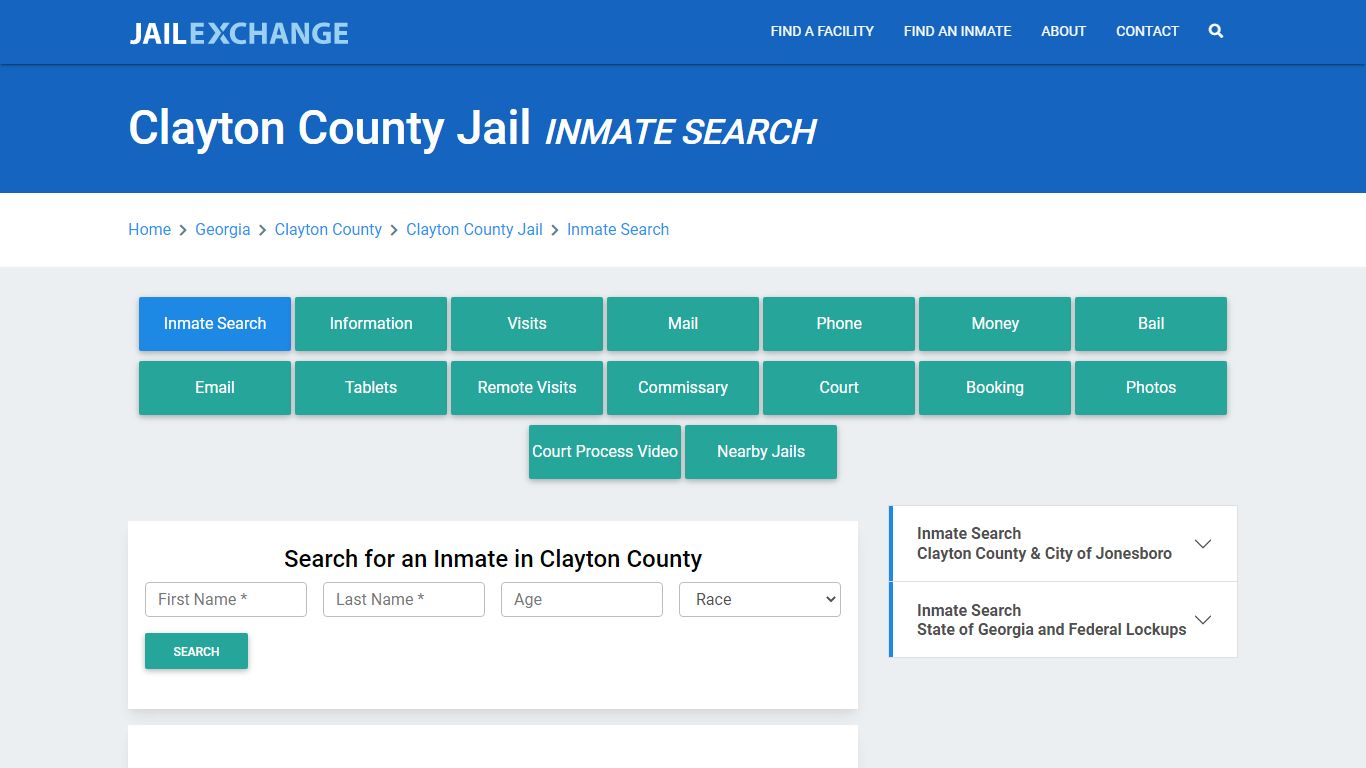 Clayton County Jail, GA Inmate Search: Roster & Mugshots - Jail Exchange